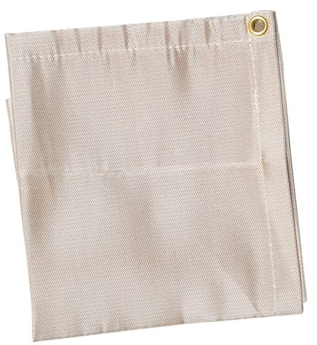 ORFOFE Feuerlöschdecke Aus Fiberglas Für Zuhause Und Campinggrill Hitzebeständig Und Feuersicher Zusammenklappbar Mit Kupferösen Für Outdoor-Grillen Und Terrassen