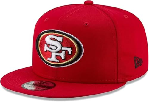 New Era NFL 9FIFTY Team-Farbe, verstellbare Snapback-Mütze, Einheitsgröße, San Francisco 49ers - Rot, Einheitsgröße
