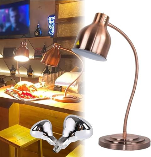 Lampada riscaldante per alimenti indipendente 250W Lampada riscaldante per alimenti a buffet per scaldavivande commerciale da cucina - Lampada riscaldante a lampadina singola per uso domestico a buf