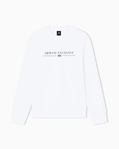 Armani Exchange Herren Long Sleeve Big Front Logo Relaxed Fit Sweatshirt (1er Pack)