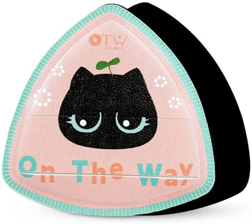 Houppette à poudre, éponge de maquillage - Coussin super doux - Design triangulaire - Outil de maquillage humide et sec - Pour fond de teint liquide, poudre libre, rose