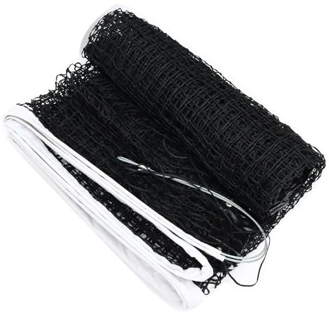 PreAsion 42FT Professional Tennis Net - 12.7m x 1.07m, Heavy-Duty Nylon & PE Construction, UV-Resistant, with Galvanized Steel Rope & Copper Grommets for Indoor/Outdoor Tennis Courts