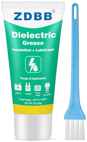 ZDBB Dielectric Grease ist ein isolierendes und korrosionsbeständiges Fett für Leiterplattenverbindungen, Batterieklemmen, Hochspannungsschalter und Hochspannungsisolatoren, 1 oz - 1 Packung