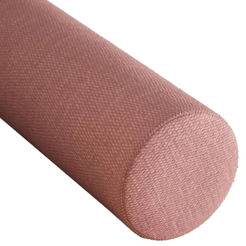 MSNCS Zylindrischer Kissen Nackenrolle mit Bezug 30/40/50/60/80/90/100 cm Memory Foam Rundes Nackenkisse,Abnehmbar,für Kopf, Nacken,Rückenstütze, Sofakissen，Reisekissen(Rosa,20cmx100cm)