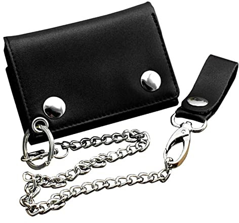 TLMDXTEU Portefeuille Homme avec Chaîne Portefeuille en Cuir Bike Truck for Hommes avec Clip Ceinture Longue chaîne