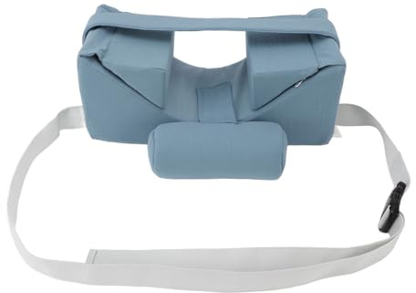 Dioche Almohada de Posicionamiento en Forma de Cuña, Suave y Cómoda, Almohada de Apoyo para el Cuello con Funda Extraíble para Dormir, Estabilizadora de Cabeza, Algodón