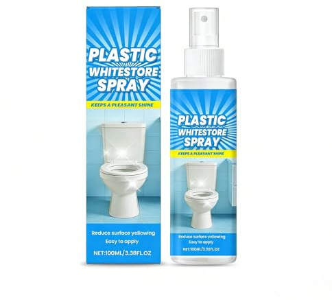 Heavy Duty Yellow Stain Remover, Plastic Yellowing Agent Remover Spray, Restores Whiteness to Air Conditioners, Toilet Seats and Household Appliances, All Purpose Cleaner,100ml (1pc)