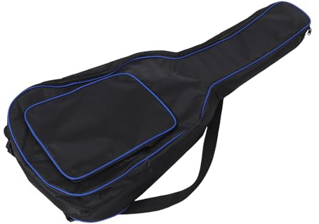 Abaodam Gepolsterter Gitarrenkoffer Rucksack 41 Zoll mit Großer Vordertasche aus Oxford Stoff für Akustik und E Gitarren für Reisen und Konzerte