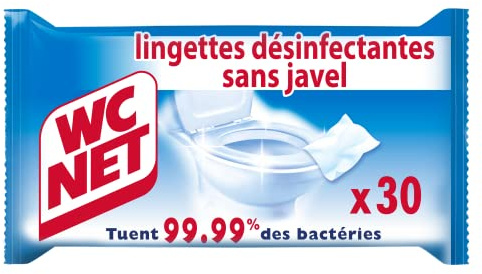 WC Net Lingettes WC Désinfectantes 5 Actions x30 - 1 unité
