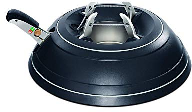 KRINNER Weihnachtsbaum Christbaumständer Vario Classic In & Outdoor Schwarz 39cm inkl. Fußpedal-und Einseiltechnik für Baumhöhe bis 2,6m 94020