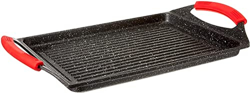 EURONOVITA' SRL ITALY Bistecchiera 26x35 cm, Adatta all'induzione, Rivestimento Antiaderente, EN-22141
