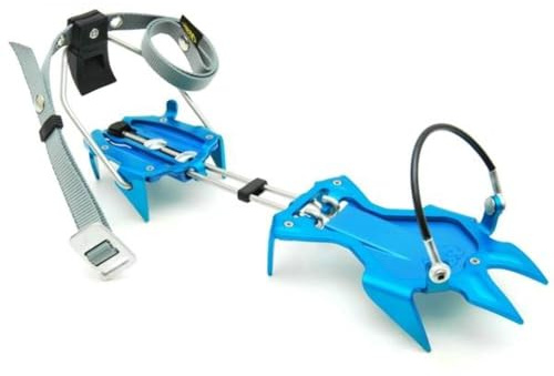 Kong Steigeisen aus Aluminium, halbautomatisch, Rutor, hellblau/grau, 10 Spitzen