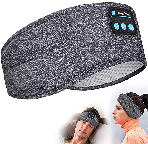 Lavince Auriculares para Dormir, Auriculares para Dormir con Bluetooth, Diadema Bluetooth elástica Suave, Gadgets de tecnología Fresca para Dormir, Regalos cumpleaños para Mujeres y Hombres