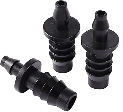 xinyuan Rohrverbindungsstücke 8mm bis 4mm Rohrarmaturen Widerhaken, Straight Connector Bewässerungssystem Schlauch Reducer Schnellanschluss Schlauchverbindung 20 stücke Kunststoff
