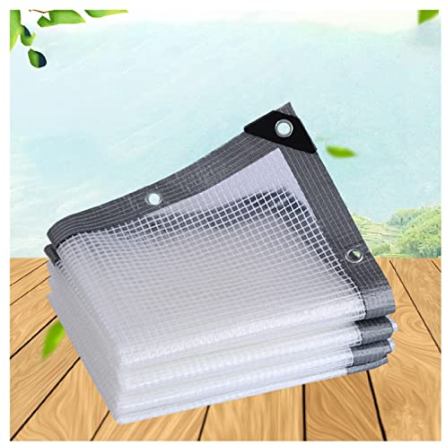 NA LI JIN BO Abdeckplane Holz,Wasserdicht Klare Plane-Schwere Staubdicht Mit Ösen Wetterfest Tarp Faltbare Pflanze Baldachin Regenschutzes Seil Umfassen (Color : Clear, Size : 2x4.5m)