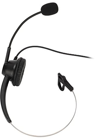 Elprico Cuffia Telefonica, Spina RJ9 Cuffia Business con Microfono HD per Call Center Servizio Clienti Corso Online