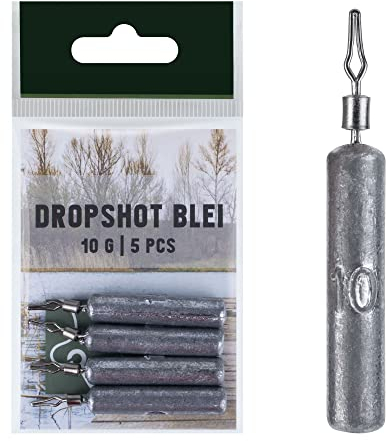 Zite Fishing Drop-Shot Blei – 5 Stück Stab-Bleie Grundbleie – Angelblei Finesse Angeln – 3,5-14g – Einfach Einclippen (14)