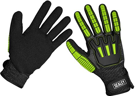 Sealey Cut & Impact Resistant Gloves - Large - Pair - SSP39L
