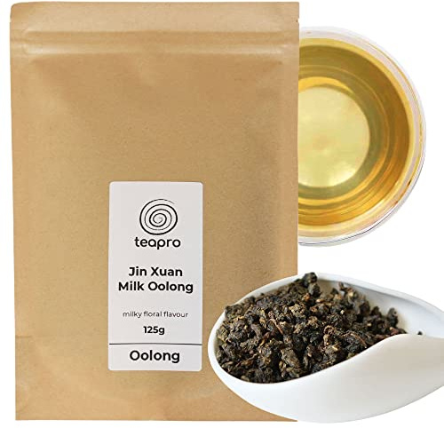 Teapro Jin Xuan Milk Oolong Tea 125g | Premium Loose Leaf Tea | Jin Xuan Tea Taiwan Oolong | High Mountain Milky Oolong