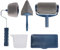 9pcs/Set Professional Paint Roller Set, Yeelua Non Drip Painting Roller and Trays Sets for Walls and Ceilings, Decking Paint Brush Long Handle, Pro Clean Cut Paint Edger, Paint Runner Pro Brush Kit