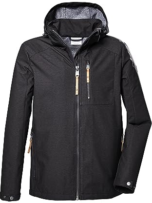 G.I.G.A. DX Softshelljacka för män med dragkedja huva/utomhusjacka GS 7 MN SFTSHLL JCKT, antracit, S, 41491-000