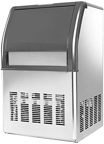 Macchina per cubetti di ghiaccio Macchina per ghiaccio commerciale, funzione autopulente, Macchina per la produzione di ghiaccio a cubetti completamente automatica per bar domestici da 80 kg, capacit