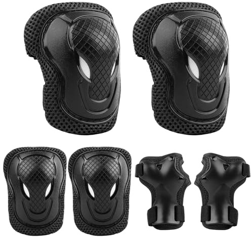 ValueTalks Kids/Youth Knee and Elbow Pads Set,Knee Pads for Kids Adjustable Protective Gear Set for Roller Skates Skateboard Scooter Inline Skating Cycling Bike Riding