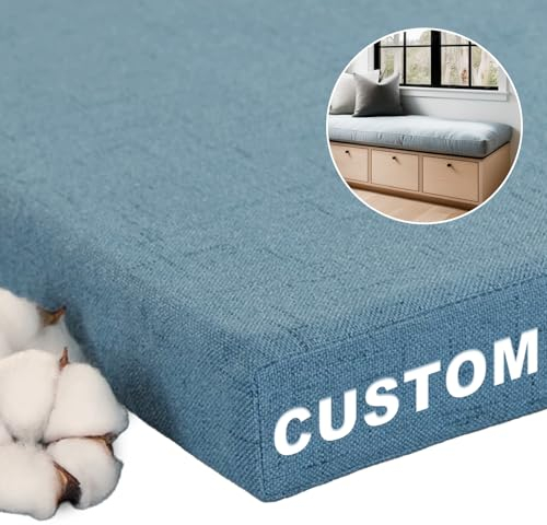 YFHT Bankauflage Nach Maß, Auflage Für Gartenbank, Wasserdichte Bankauflage Outdoor, Gartenmöbel Bankkissen, Rutschfeste Outdoor Sitzauflage, Sitzpolster Indoor, Sitzauflage Bank Esszimmer (3cm Dicke)