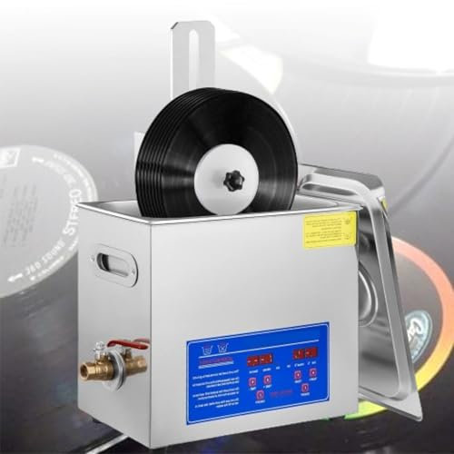 LFfwynog 6L Stainless Steel Jewelry Cleaner, Ultrasonic Jewelry Cleaner with Digital Timer Heater for Carburetor Repairing Tools Parts Instrument