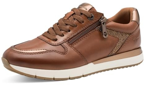 TAMARIS Comfort låga sneakers, konjak, 38 EU, konjak, 38 EU