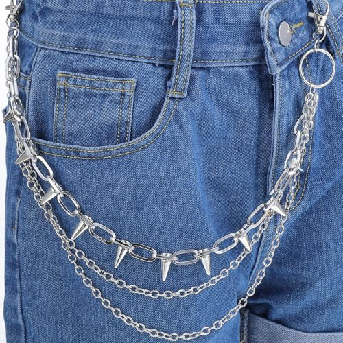 Pants Chain Jean Chain Pocket Chain For Pants Biker Chain Hip Chain Jean Chains For Women Pants Chain For Women Hip Jewelry Vintage Harajuku Punk Cool Pants Jeans Chain Fashion Body