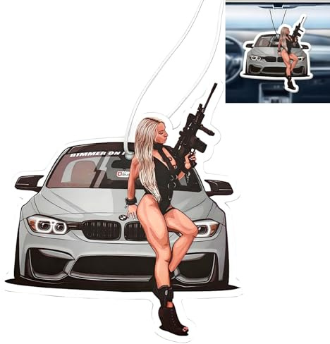 Q QXUNMU 1 pezzo albero profumato specchietto retrovisore per auto, accessorio per interni e donne, JDM modificato, albero profumato, divertente per uomini e donne, regalo (Wild Bluebell Colonia)