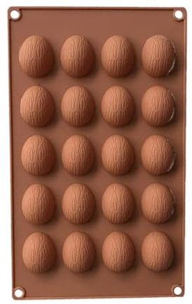 HUATEEN Walnuss Nüsse Form,20 Löcher Halbrunde Schokoladenformen Kuchen Schokolade Formen Silikonform Kugel für Schokolade Kuchen Gelee Kuppel Mousse Schokolade Süßigkeiten Nüsse Kekse