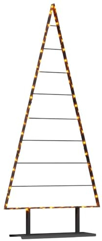 vidaXL Metall Weihnachtsbaum Schwarz 180 cm Stahl