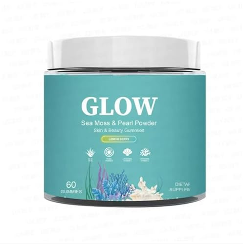 Gomitas de musgo marino, sabor a bayas de limón, soporte para uñas, piel y cabello, refuerzo de colágeno, defensa de la inmunidad, adecuado tanto para hombres como para mujeres | 60 unidades