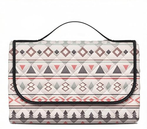 Ruhnjyg Coperta da picnic, 200 x 200 cm, impermeabile, pieghevole, a prova di sabbia, tappetino da picnic a 3 strati, per campeggio, viaggi, prato, , patio, festival