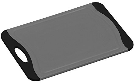 Kesper 30876 Tranchierbrett antibakteriell 36,5 x 25 x 0,9 cm, grau