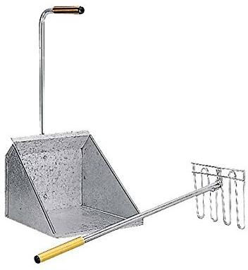 Recogedor estiércol con rastrillo