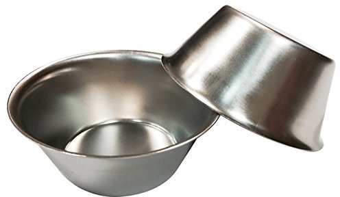 Artame ART32209 – Juego de de 6 moldes para Pasteles de Nata, Acero Inoxidable, 5 cm, Plateado