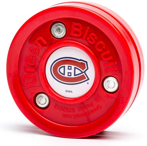 Green Biscuit NHL Teams Original Passing/Handling Training Puck – Off-Ice/Street Hockey Puck