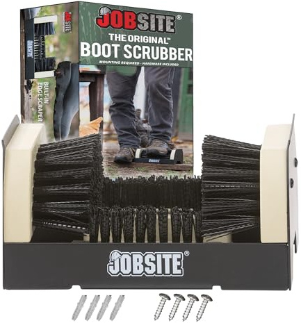 JobSite The Original Boot Scrubber - All Weather Industrial Shoe Cleaner & Scraper Brush, pack of 6