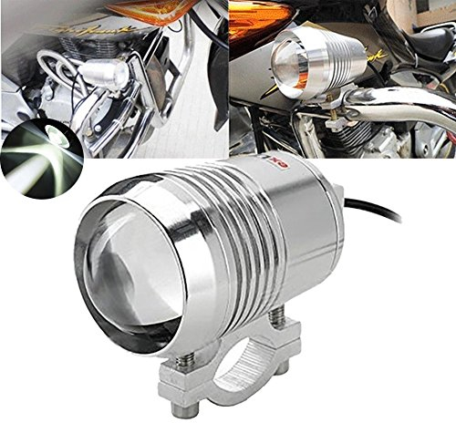 TUINCYN Faretto LED per moto 30W U2 U3 Faretto con alloggiamento in lega di alluminio 6000K Luce di marcia del motore della luce di marcia del motore luminoso (confezione da 1)