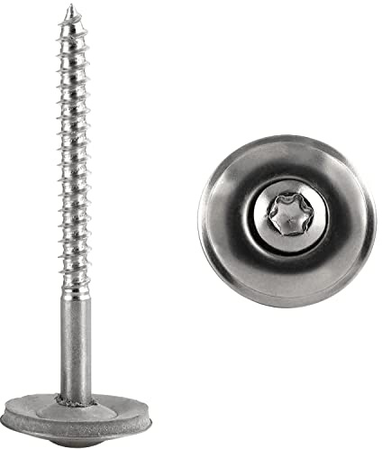 Spenglerschrauben 4,5x80 mit EPDM-Dichtscheibe Ø 20mm Edelstahl A2 TORX (25 Stück) DIN 7995 FASTON®