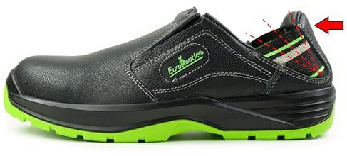 EuroRoutier Hybrid Nappa Black Vera Piel, Chancla, Zuecos De Seguridad Certificadas S1P-SRC (Numeric_47)