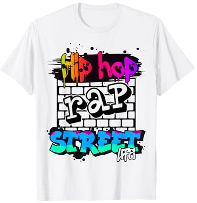Hip Hop Rap Street Life Dance Melanina Nero Uomo Donna Bambini Maglietta