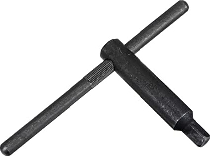 sourcing map Lathe Chuck Wrench, 12mm Square Head Key Spanner Tool for CNC Router Engraving Milling Machine (L125x220mm)