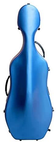 HDYNUZ Cello-Koffer mit Rädern, ultraleichte Karbonfaser, für 4/4-Cello (Color : Blue)