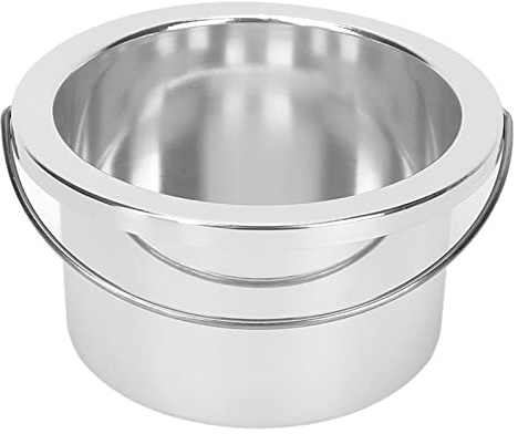 Aluminum Alloy Waxing Bowl,Wax Pot Wax Warmer Replacement Tin Inner Pot Portable Hair Removal Waxing Bowl for Hair Remover Machine Silver