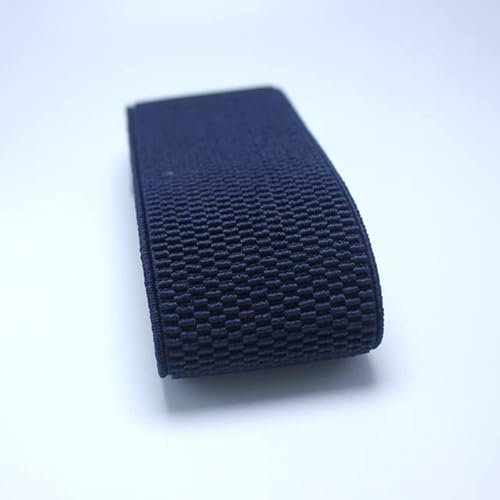 Bandas elásticas de granos de maíz de 5CM de ancho/accesorios de ropa de costura/banda elástica/banda de goma-azul marino,50mm,1M