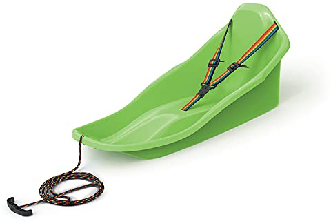 molti Topo Luge pour enfants jusqu'à 3 ans avec dossier, ceinture de sécurité et corde de traction - Topo - 72 x 37 cm - Vert